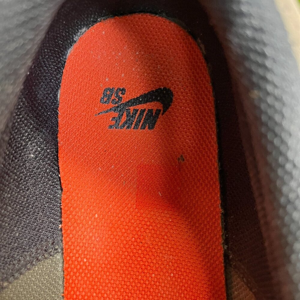 Nike SB Satire Skateboard Mens Size 11 Brown Orange Athletic Shoes Sneakers - Picture 8 of 10